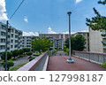 View of Shirohama housing complex, Fukuoka city 127998187