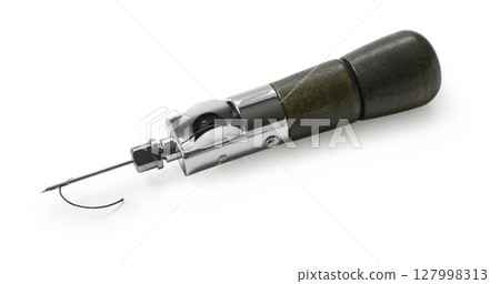 hand sewing machine for working with leather 127998313