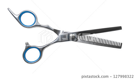 hairdressing scissors close-up hairdressing scissors close-up 127998322