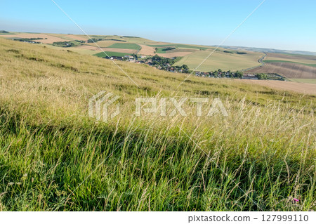 Cap Blanc-Nez, Escalles, Pas-de-Calais, Hauts-de-France, France, July 29th, 2025, A Breathtaking 127999110