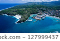 Beautiful blue sea in Padangbai, Bali 127999437