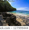 Beautiful blue sea in Padangbai, Bali 127999444