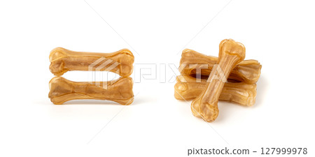 Rawhide bones, collagen dog chew food, pressed dry kibble, natural long-lasting canine treats Rawhide bones, collagen dog chew food, pressed dry kibble, natural long-lasting canine treats 127999978