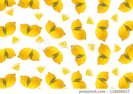 Lemon Fruit Pattern, Yellow Limon Flying Minimal Background, Fresh Diet Citron Wallpaper Lemon Fruit Pattern, Yellow Limon Flying Minimal Background, Fresh Diet Citron Wallpaper 128000027