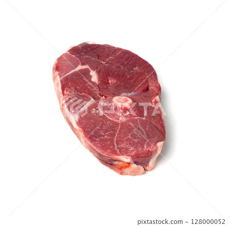 Raw mutton leg fillet isolated, lamb meat pieces, tenderloin or mutton sirloin meat, fresh sheep fillet Raw mutton leg fillet isolated, lamb meat pieces, tenderloin or mutton sirloin meat, fresh sheep fillet 128000052