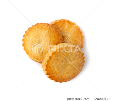 Netherlands traditional cookies isolated, Holland almond filled cake, Dutch marzipan pastry 128000178