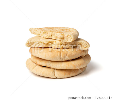 Pita flat bread, wheaten pitta flatbread also known as Arabic bread, chapati, greek pita naan, khubz Pita flat bread, wheaten pitta flatbread also known as Arabic bread, chapati, greek pita naan, khubz 128000212