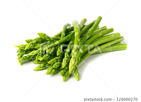 Raw Garden Asparagus, Fresh Green Spring Vegetables, Asparagus Officinalis Edible Sprouts 128000270