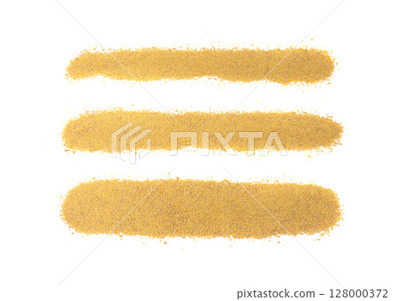 Ground fenugreek seeds, milled dry trigonella powder, spicy methi dana pounded grains 128000372