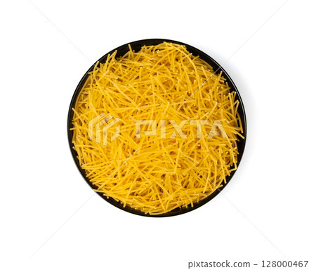 Raw vermicelli, gold soup pasta, small scattered homemade noodles, thin macaroni 128000467