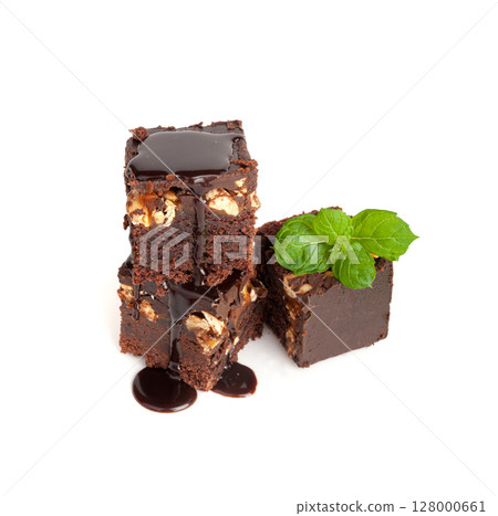 Nut Brownie, Homemade German Chocolate Cake, Chocolate Peanuts Cake, Brownie Square Piece 128000661