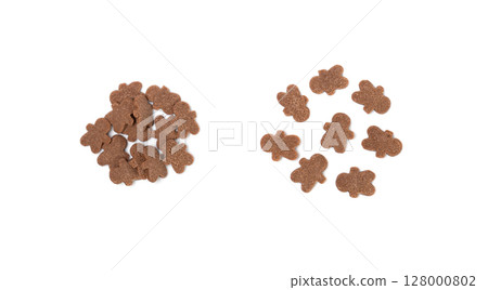 Cookie Gingerbread Men Sprinkle Isolated, Tiny Sugar Little Man Pile, Sweet Sprinkles Chrisnmas Decoration 128000802
