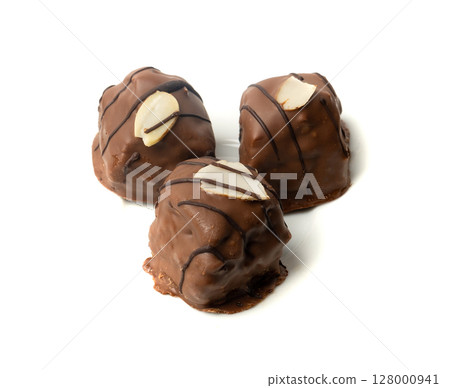 Baklava Isolated, Small Ramadan Dessert, Eastern Sweet Filo Pastries, Turkish Honey Baklawa, Oriental Desert 128000941