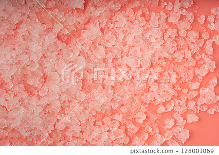 Dead sea salt pile, white crystals for body spa, sodium chloride similar to crushed ice, spa scrub Dead sea salt pile, white crystals for body spa, sodium chloride similar to crushed ice, spa scrub 128001069