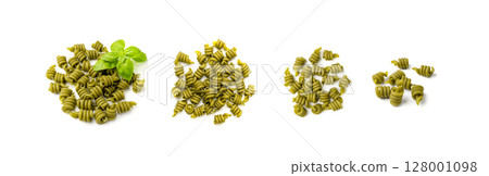 Raw Trottole Pasta, Dry Vesuvio Macaroni, Italian funghetto, Raw Noodle Raw Trottole Pasta, Dry Vesuvio Macaroni, Italian funghetto, Raw Noodle 128001098
