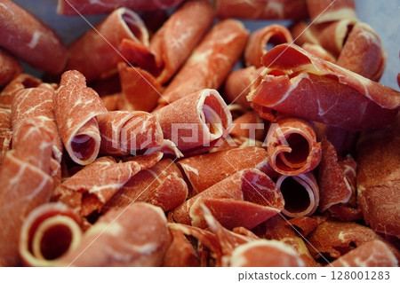 Rolled Raw Beef Slices for Shabu-Shabu or Hot Pot 128001283