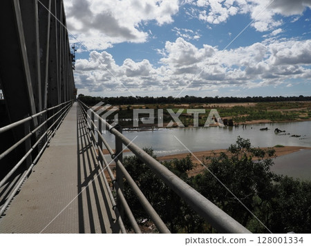 The rhythm of the balustrade, a dialogue between the river and the sky - from the Burdekin Bridge walkway The rhythm of the balustrade, a dialogue between the river and the sky - from the Burdekin Bridge walkway 128001334