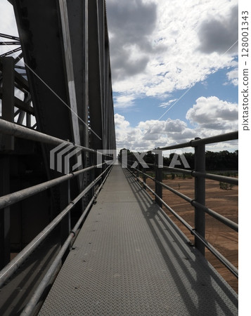 Corridor of Steel and Sky - Depth of Burdekin Bridge Walkway Corridor of Steel and Sky - Depth of Burdekin Bridge Walkway 128001343