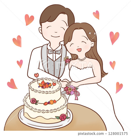 切蛋糕（彩色心型） 128001575