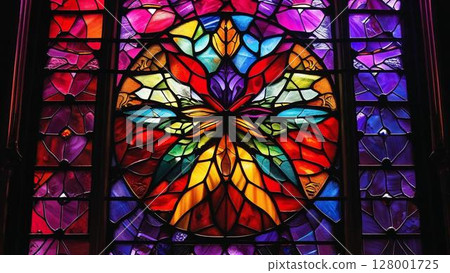 Background material_stained glass 128001725
