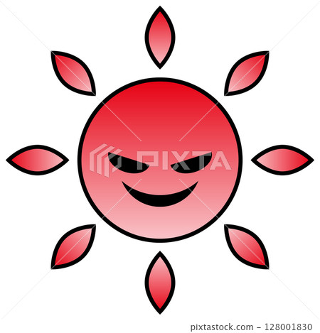 illustration of sun character illustration of sun character 128001830