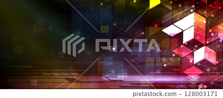 Abstract circuit new technology concept digital information background 128003171