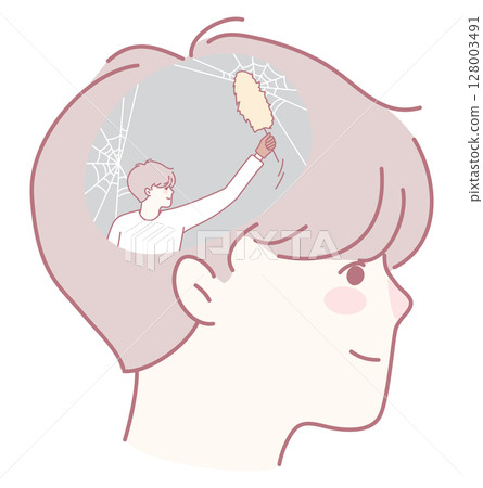 Concept Illustration for Mind Clarity and Effective Mental Organization in Daily Life 128003491