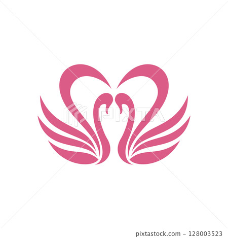 Swan illustration logo 128003523