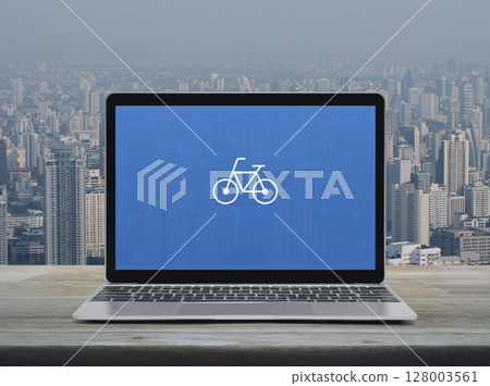 Business bicycle shop online concept Business bicycle shop online concept 128003561