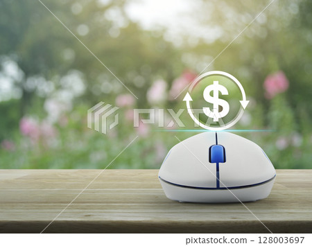 Business currency exchange online service concept Business currency exchange online service concept 128003697