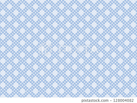 [Traditional Japanese pattern] Seamless Kanoko pattern (blue) 128004082