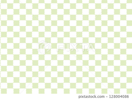 [Traditional Japanese pattern] Kanoko seamless pattern (green) 128004086