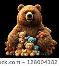Bear and Teddy Bear 128004182