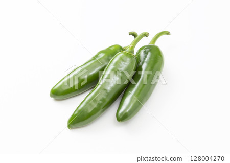 Jalapeno on a white background Jalapeno on a white background 128004270