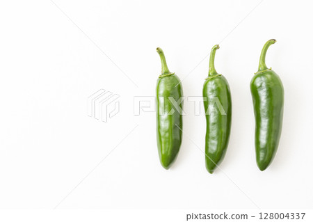 Jalapeno on a white background Jalapeno on a white background 128004337