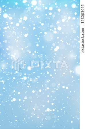 Christmas blue bokeh with white glare snowflakes Christmas blue bokeh with white glare snowflakes 128005025