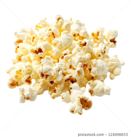 Movie night essential: a delightful bucket of buttery popcorn, perfect for cinema entertainment 128006633