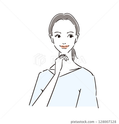 Beautiful woman with natural hair 128007128