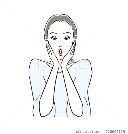 有著自然頭髮的美麗女人 128007129