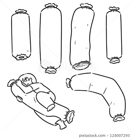 vector set of bolster vector set of bolster 128007293