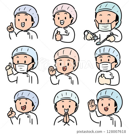 vector set of dentist vector set of dentist 128007618