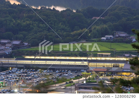 Higashihiroshima Station at dusk 128008290