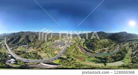Mountain scenery in Shuangxi District, New Taipei City, Taiwan, in the spring of 2025, 360-degree panoramic photo Mountain scenery in Shuangxi District, New Taipei City, Taiwan, in the spring of 2025, 360-degree panoramic photo 128008366