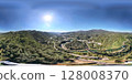 Mountain scenery in Pingxi District, New Taipei City, Taiwan, in the spring of 2025, 360-degree panoramic view 128008370