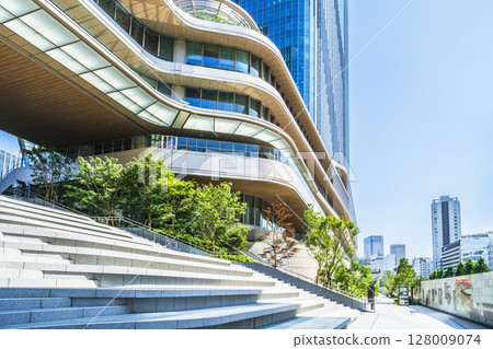 高輪Gateway City Link第1支柱（南） 從高輪聯絡線看到的城市景觀[東京] 128009074