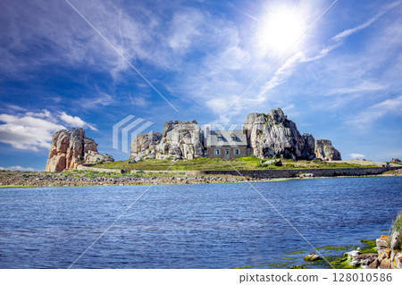Castel Meur, Plougrescant, cotes d'armor, brittany, france 128010586