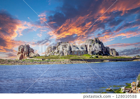 Castel Meur, Plougrescant, cotes d'armor, brittany, france 128010588