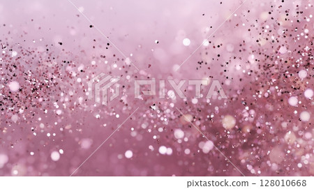 粉紅色顆粒，閃光 128010668