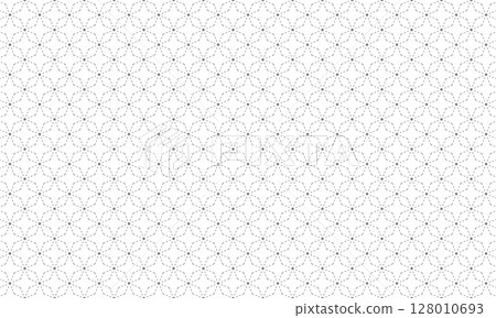 Grid of square dotted lines and cloisonne pattern Grid of square dotted lines and cloisonne pattern 128010693