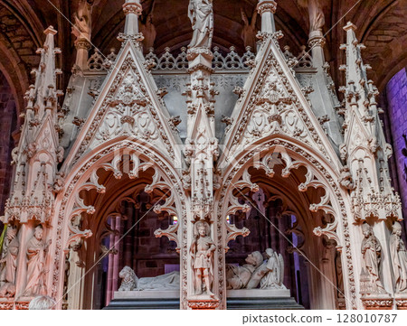 Saint Tugdual cathedral, Treguier, brittany, france 128010787